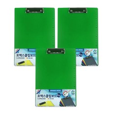동기오피스 포맥스 클립보드 A4, 초록, 3개