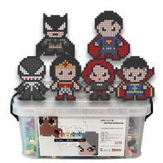 브릭월드 톡톡놀이 대용량 컬러 나노블록 올인원 6탄 영웅 패키지 + 기본도안 7종 + 추가도안 6종 세트, 혼합색상