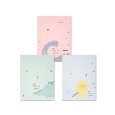 블루마토 일러스트 클립 A4 바인더, 랜덤발송, 3개