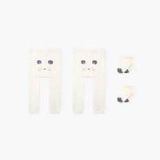 하이베이비클럽 발그레 무발 타이즈 2p + 양말 2족세트