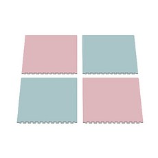 베이직 퍼즐매트 4p, 핑크 + 블루, 1세트