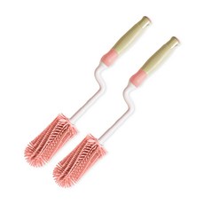 하이비 실리콘 젖병솔 회전형, 2개, 핑크
