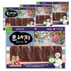 트레져 스테이크 강아지 간식 400g 랜덤 발송, 오리 슬라이스, 4개