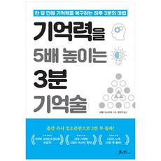 기억력을 5배 높이는 3분 기억술:한 달 만에 기억력을 복구하는 하루 3분의 마법, 쌤앤파커스