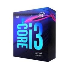 인텔 코어i3-9세대 9100 커피레이크-R CPU + 쿨러