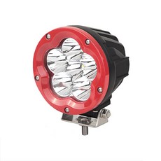 LED探照燈 圓形 60W, 單品, LED（白色），蓋子（高級紅色）