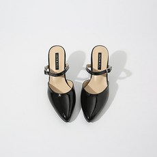 잭앤질 여성용 뾰족코 스트랩 뮬 7cm JA0192