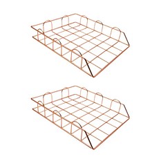 제이라이프 레이어링 메탈 서류정리함 2p, 핑크골드