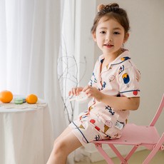 투에스벅 아동용 아이스크림 셔츠 파자마 상하의 세트