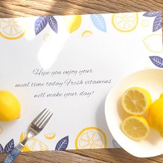 모노라이크 해피데이즈 플레이스 매트 Fresh 32p, Lemon, 410 x 275 mm