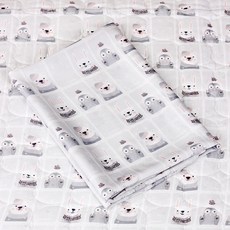 와이즈마마 풍기인견 여름 아기이불 블랭킷 스노우데이, 혼합색상