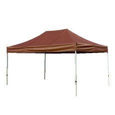 홍캐노피 스틸 접이식 행사용 캐노피천막 32mm x 2m x 3m, 브라운, 1개