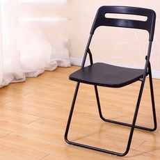 가팡 플라스틱 인테리어 접이식 의자, 블랙(5902), 1개