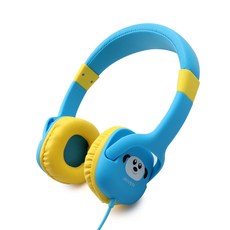 아이리버 청력보호 인강 어린이 헤드셋, IKH-300i, 블루