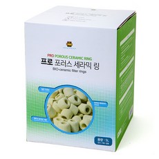 UPKOREA 프로 포러스 다공성 세라믹 링 여과재 5L, 1개