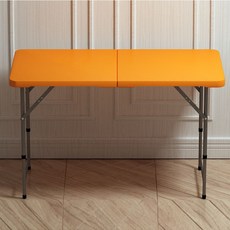 가팡 플라스틱 접이식 다용도 야외 테이블 152 x 71 x 72 cm, 오렌지 5711