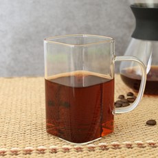 MAKA 耐熱玻璃方形馬克杯小, 270毫升, 4個