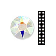 와사비네코 미미츠보 쥬얼리 귀지압패치 M 3.0mm 20p, 크리스탈오로라20pcs_M(3.0mm), 1개