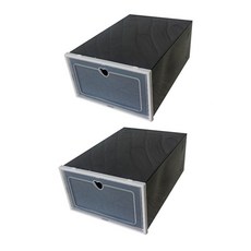콩 K SHOES 하트 신발 정리 캐비닛 블랙, 2개