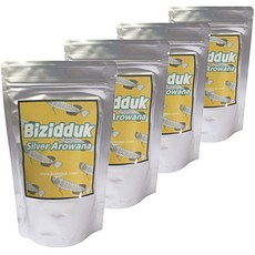 비지떡 실버아로와나 전용 물고기사료, 70g, 4개