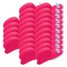 블럭마트 달팽이 손끼임방지, 핑크, 25개