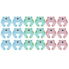 블럭마트 손끼임 방지 곰돌이, 랜덤발송, 6개