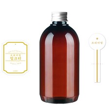 갈색 페트병 ARB330 + 실버캡 + 스티커 N6S, 330ml, 10세트