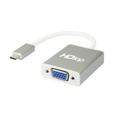 에이치디탑 USB C타입 TO VGA RGB 컨버터 케이블 15cm, HT-3C005