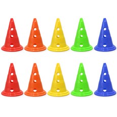 젤존 원형허들콘 5종 x 2p, 레드, 오렌지, 옐로우, 그린, 블루