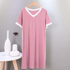 모달 스레드 캐주얼 임산부 파자마 원피스