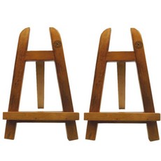 多用途畫架迷你小型 30cm 2p 實木展示架, 單色, 2個