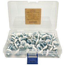 이노공구 방수 육각 직결나사 백색 25mm x 40p + 케이스, 1세트