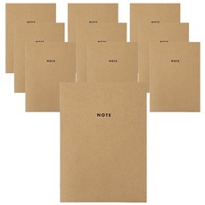 투영 모던 미니노트, 크라프트, 10개