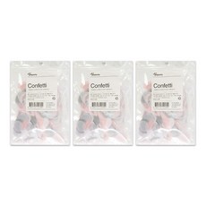 Joyparty 派對裝飾圓形紙片 3入, 粉紅色和灰色