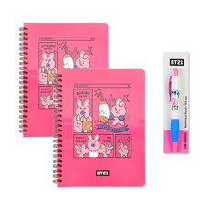 BT21 에폭 PP 커버 노트 2p + 오레누 샤프 세트, 쿠키, 1세트