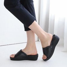 멜팅나인 여성용 KB우백 간호화 겸 지압슬리퍼 5cm