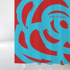 수풀 북유럽 스타일 샤워커튼 SC499 1800 x 1880 mm + 스테인리스 커튼고리 12p, 1세트