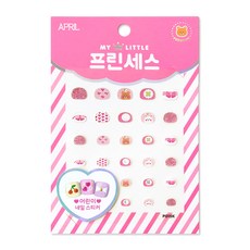 에이프릴 프린세스 키즈 네일스티커, P015K 곰이랑 토끼랑, 1세트