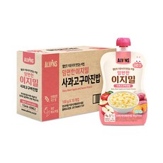 엘빈즈 이지밀 맘편한 파우치 이유식 10개월 이상, 10개, 사과고구마진밥