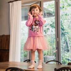 라라아망 여아용 유니콘 샤 원피스
