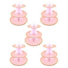 블럭마트 케이크 장식 3단 트레이 5p, TYPE 1