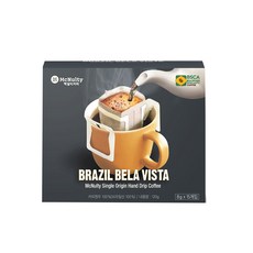 맥널티 브라질 벨라비스타 핸드드립 원두 드립백 커피, 8g, 15개