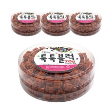 이지피아 툭툭블럭 70g x 4p, 밝은밤색