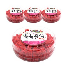 이지피아 툭툭블럭 70g x 4p, 빨강