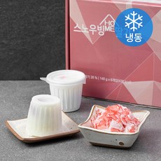 스노우빙홈 딸기 블록 (냉동), 140g, 6개