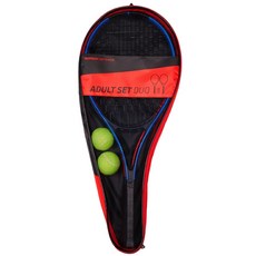데카트론 성인용 테니스 라켓 2종 + 공 2p + 가방 세트, 혼합색상