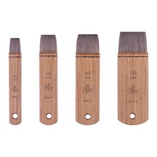 아트시크릿 호두나무 수채화 브러쉬 4종 세트 2040 F 20mm 30mm 40mm 50mm 1세트 상품 이미지