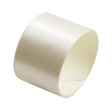 공단리본 선물포장 리본끈 40mm, 크림, 45m