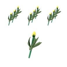 FORES 按鬱金香西洋鏡美化材料 10p, 黃色的