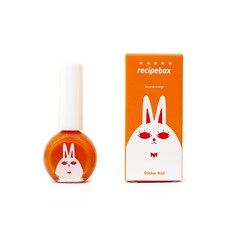 레시피박스 어린이 수성 매니큐어 10ml, 트로피컬오렌지, 1개